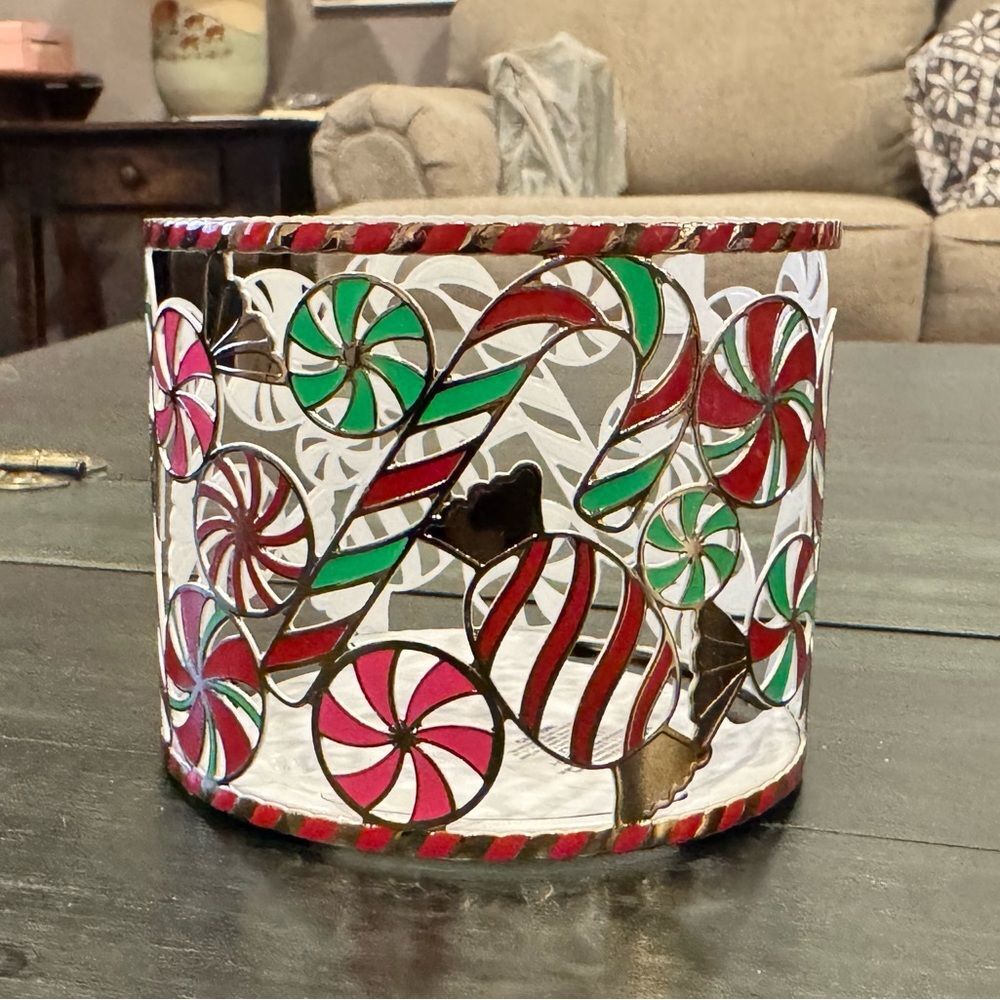 Bath & Bodyworks 3 Wick Christmas Candle Holder